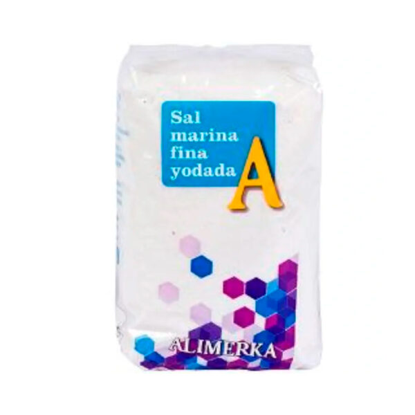 8430807000248 Sal marina yodada ALIMERKA 1Kg